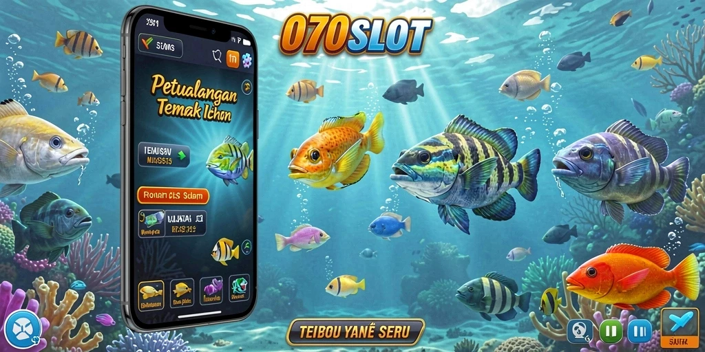 Tampilan gameplay seru dalam game Tembak Ikan 070SLOT.
