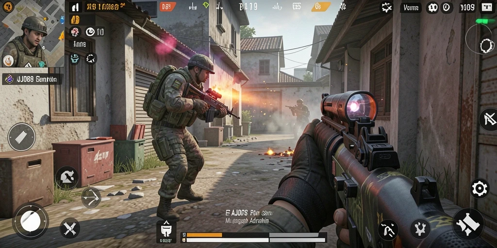 Tampilan gameplay AJO89 yang menegangkan di arena pertempuran.
