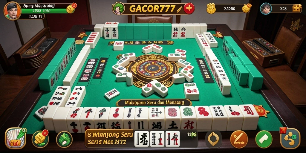 Tampilan gameplay Mahjong di GACOR777 yang menantang dan menarik.