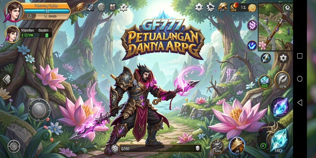 Gameplay seru dan mendebarkan dalam GF777 di dunia ARPG.