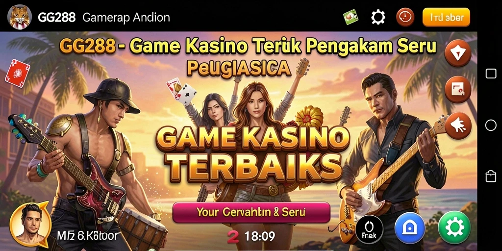 Screenshot menunjukkan gameplay menegangkan GG288 kasino.