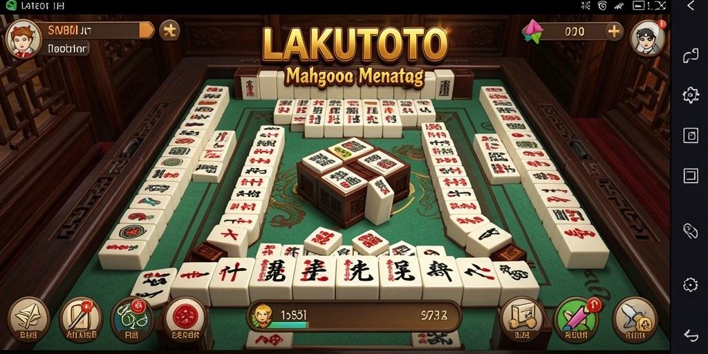 Screenshot gameplay <strong>LAKUTOTO</strong> yang menampilkan aksi seru permainan Mahjong.