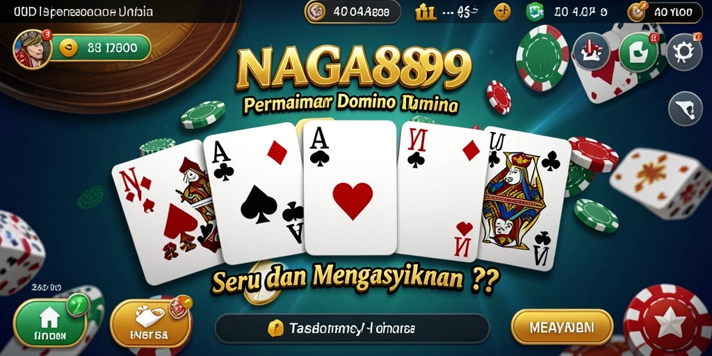 Tampilan gameplay seru di NAGA889 dengan banyak variasi Domino.