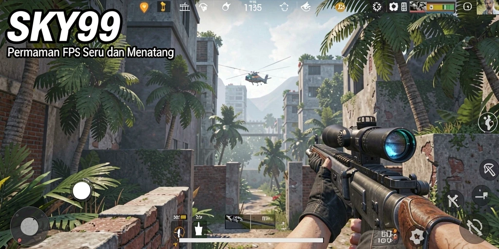 Tampilan gameplay mendebarkan dalam <strong>SKY99</strong> yang penuh aksi.