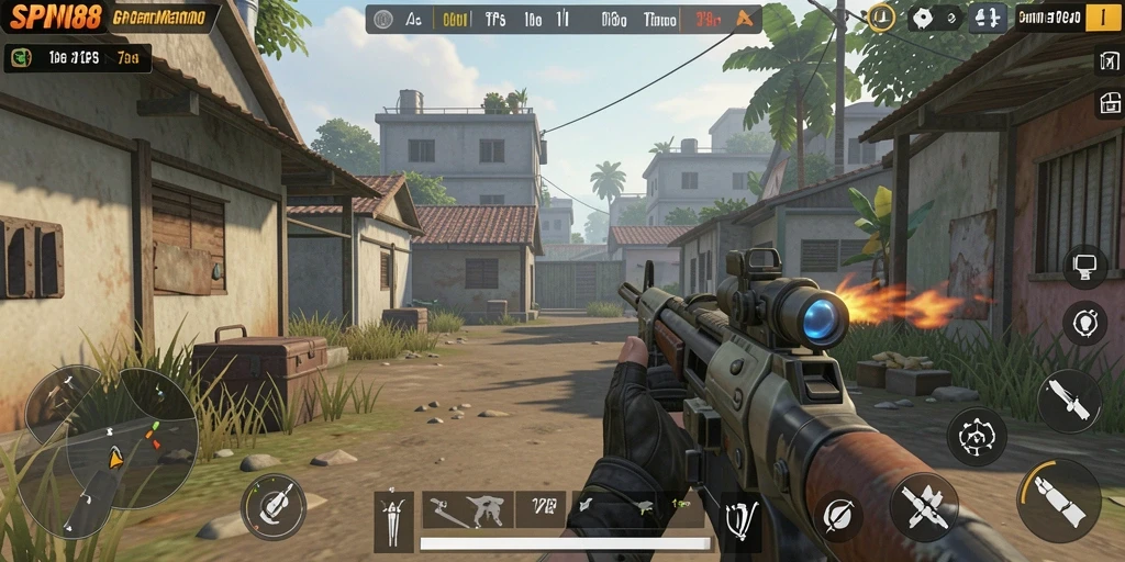 Tampilan gameplay menegangkan dari SPN88 yang penuh aksi.