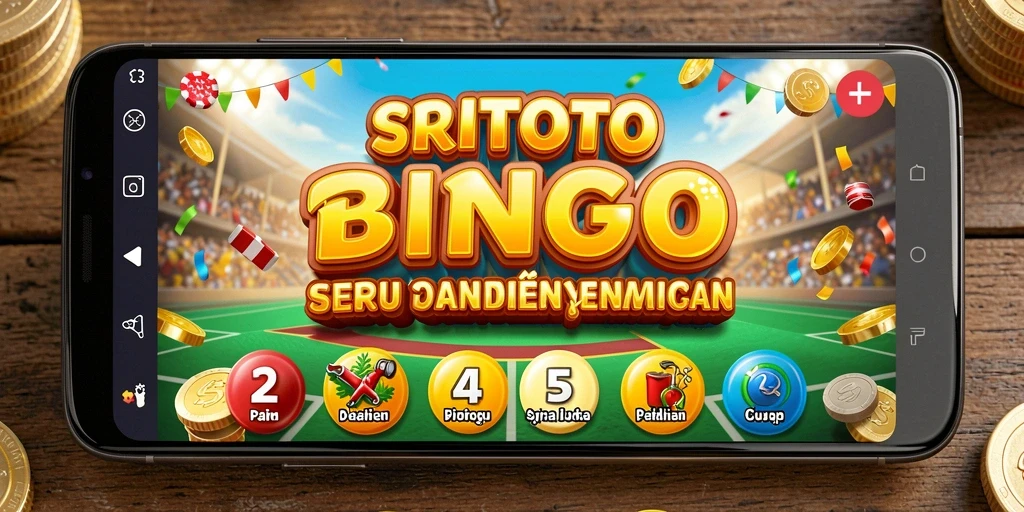 Tampilan gameplay SRITOTO dengan suasana Bingo yang seru.