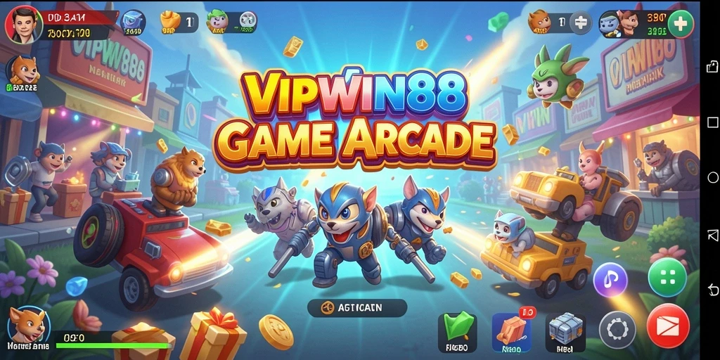 Screenshot VIPWIN88 yang menunjukkan aksi gameplay Arcade yang seru.