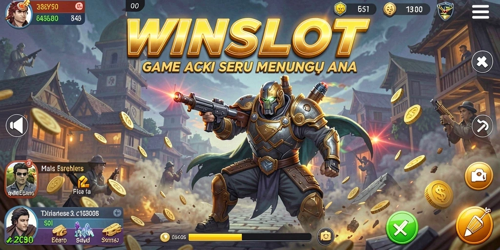 Screenshot WINSLOT menampilkan aksi menegangkan dalam permainan.