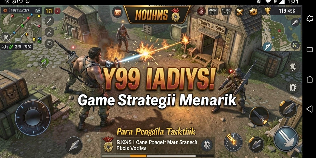 Tampilan gameplay Y89 yang menantang dan mendebarkan.